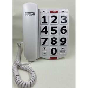 Future Call FC-1507 Amplified Big Button Phone 911 Button, Flash Lights, Redial